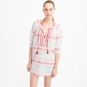 Embroidered Striped Tunic