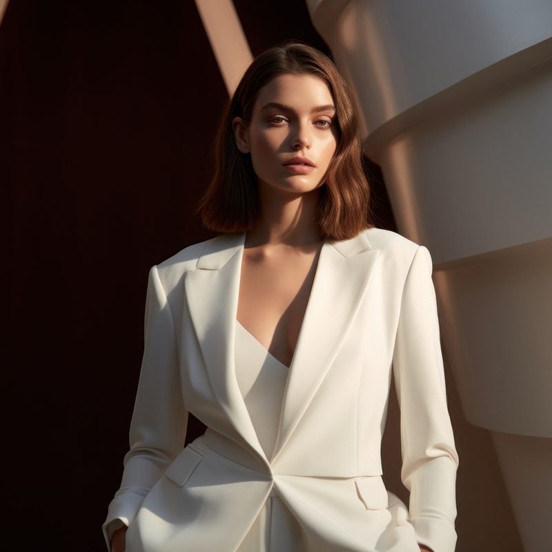 Elegance in motion, business suit